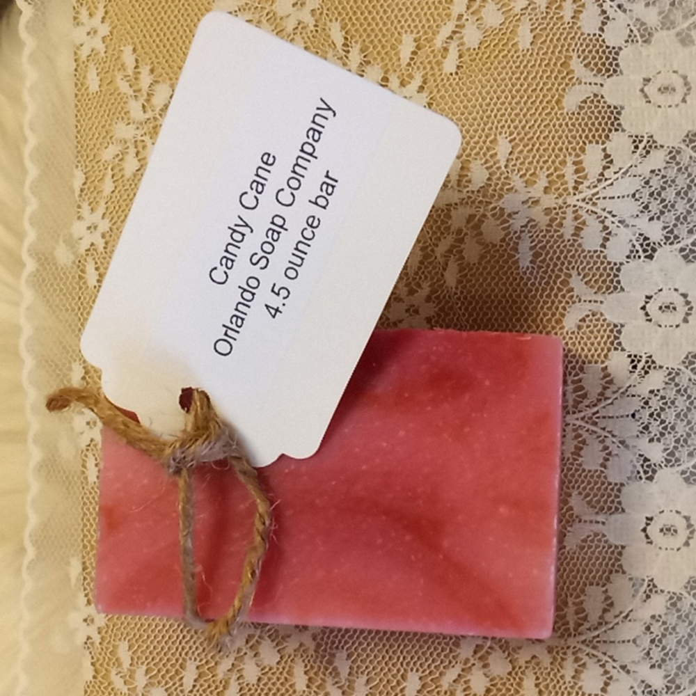Candy Cane Cold Process Soap Bar - Picture 5 of 8